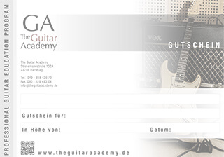 Gutschein - The Guitar Academy